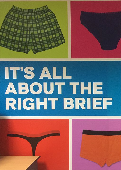 It's all about the brief